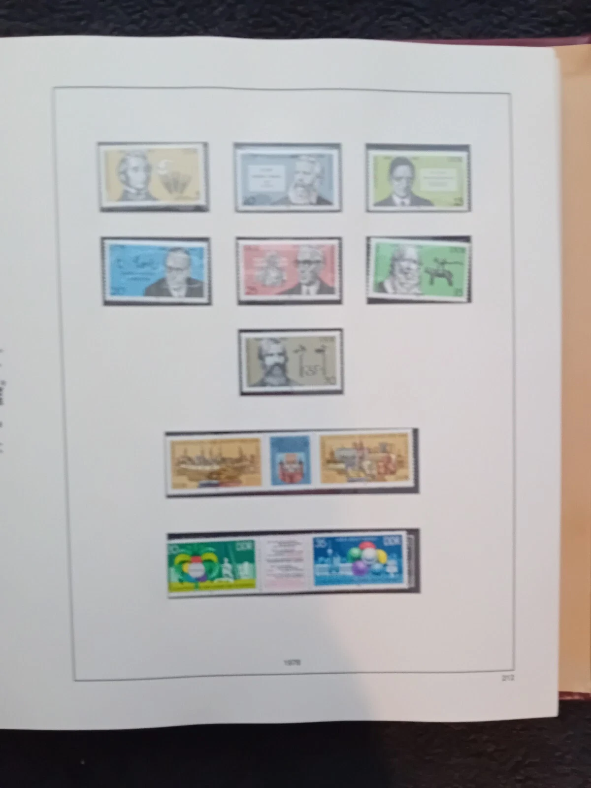 E-Germany DDR 1977-1983 MNH stamps in album appears. 100% complete - NICE !