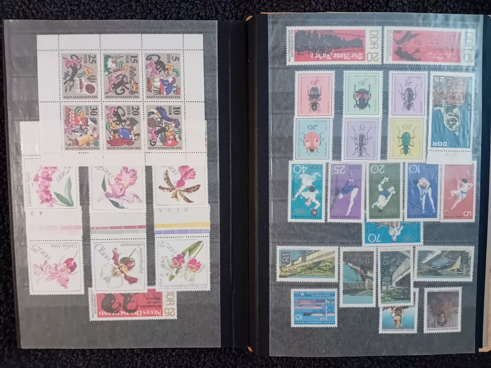 2 E Germany DDR MNH stamp smaller albums