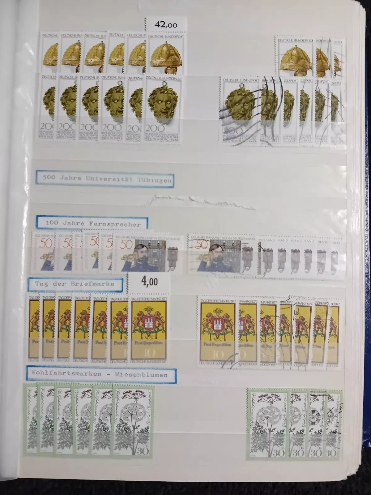 West Germany MNH & USED stamps in 30 page/60 side album Read description please