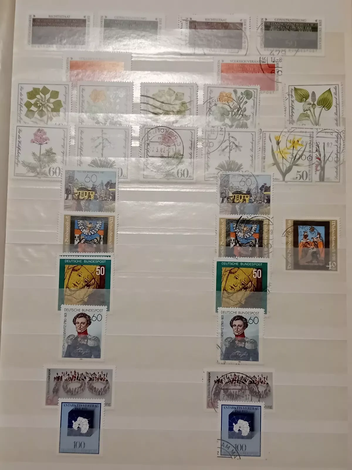 W Germany MNH & used stamps in album last 3 sides empty