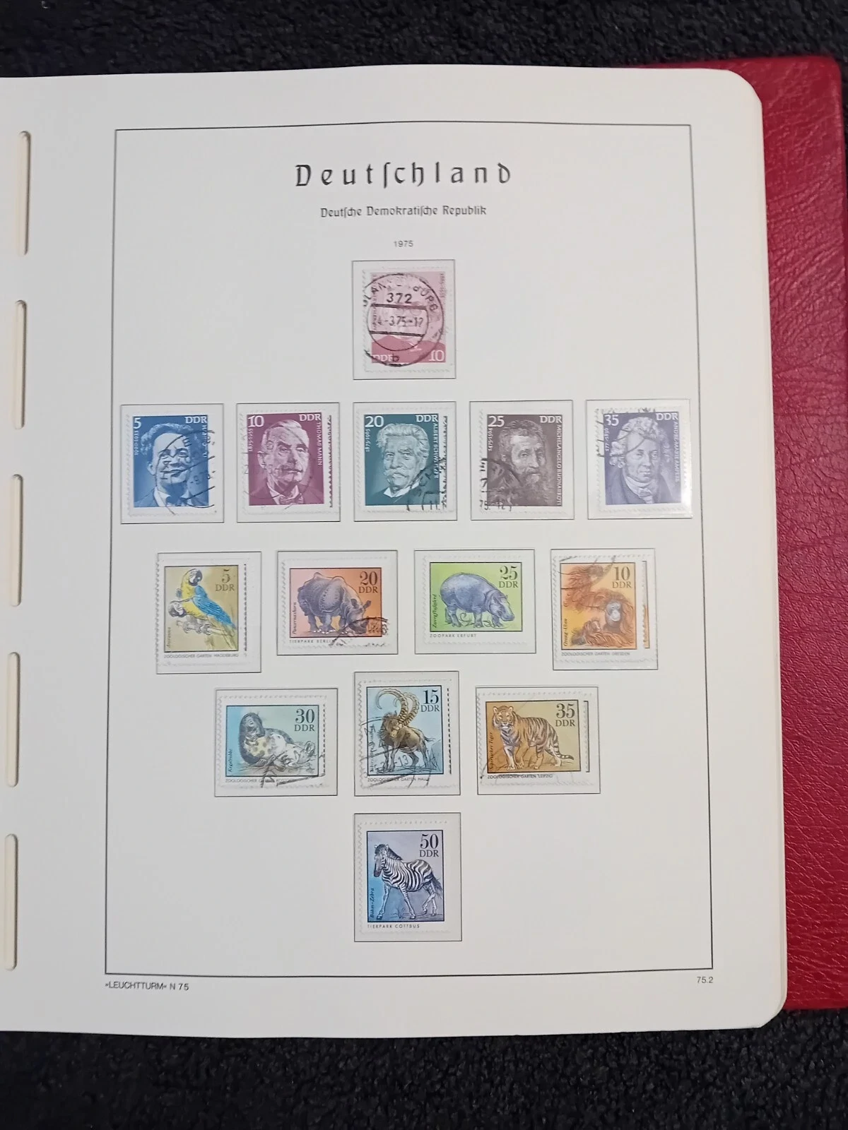 E Germany DDR 1974-1990 USED stamps in album appears 99% complete