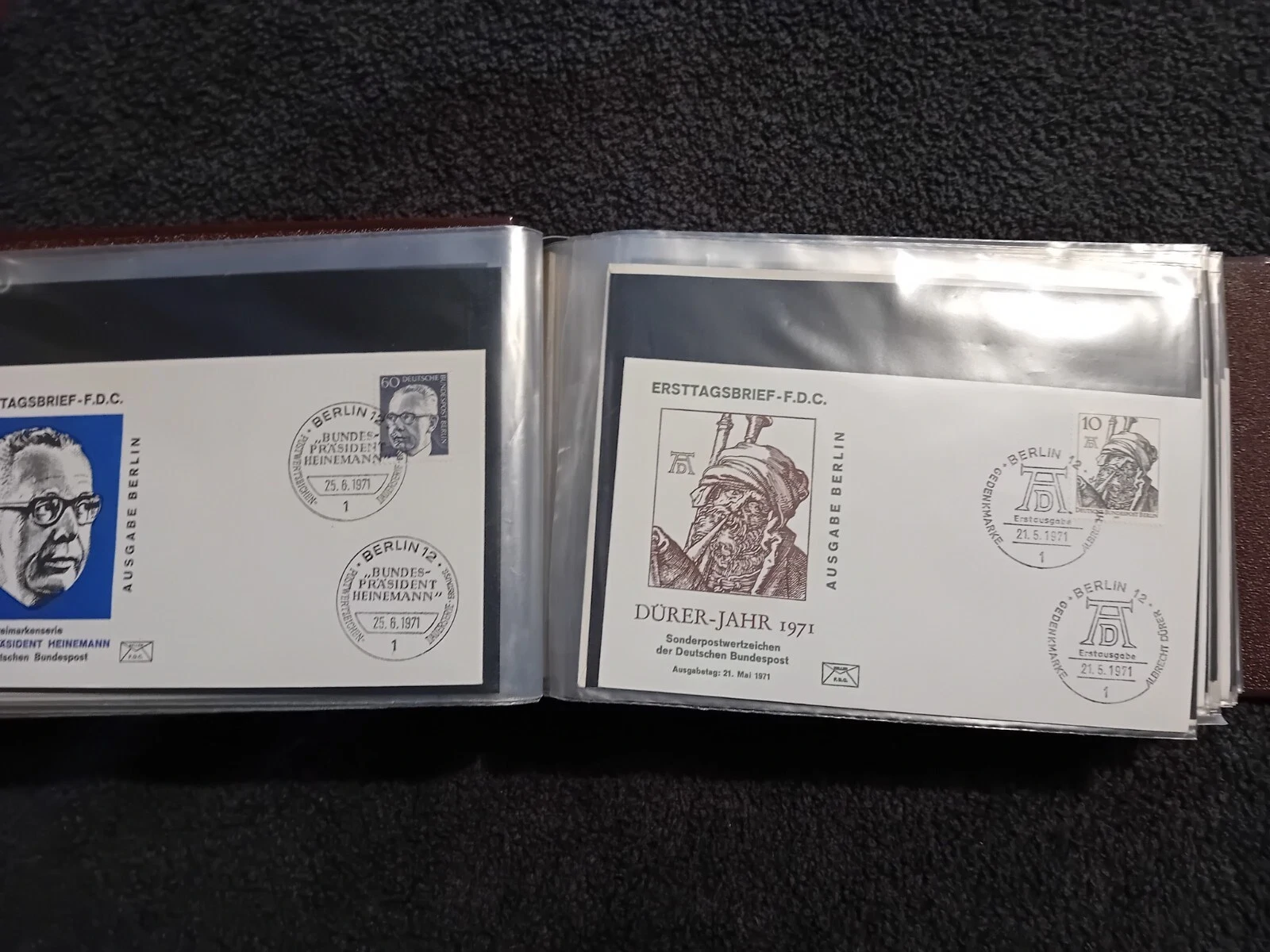 W Germany Berlin FDCs mainly from the 60s & 70s in album