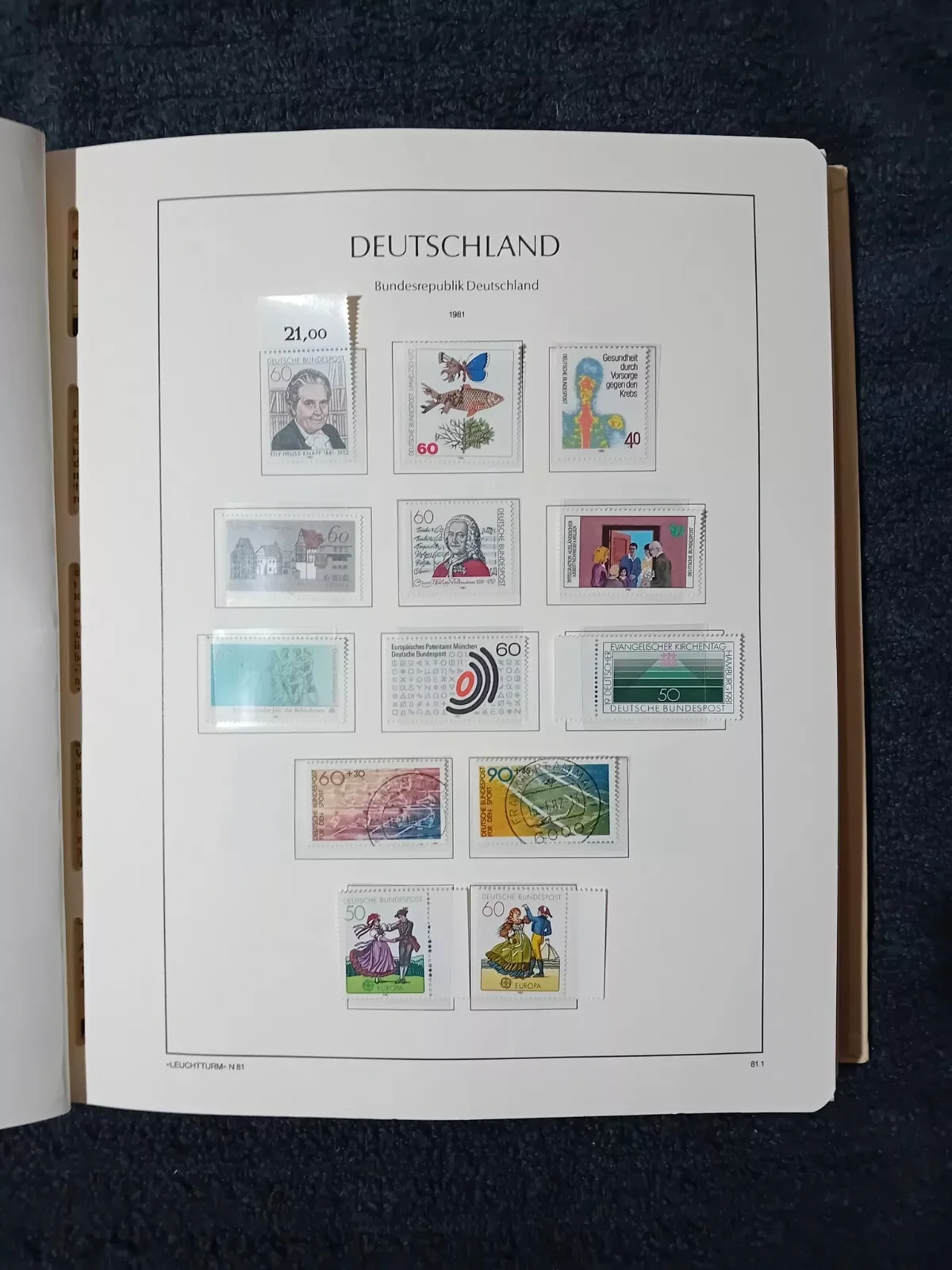 West Germany 1980-1993 Mostly MNH a few CTO 90% complete in album