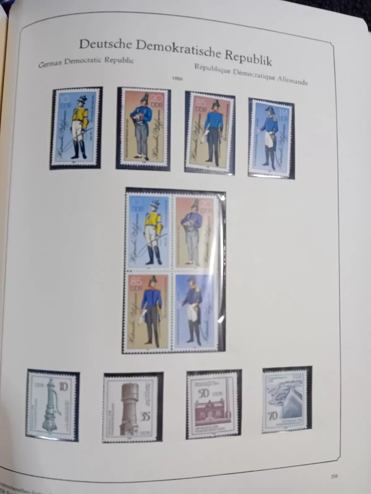 E Germany DDR 1984-1988 MNH Stamps in album appears. 100% complete