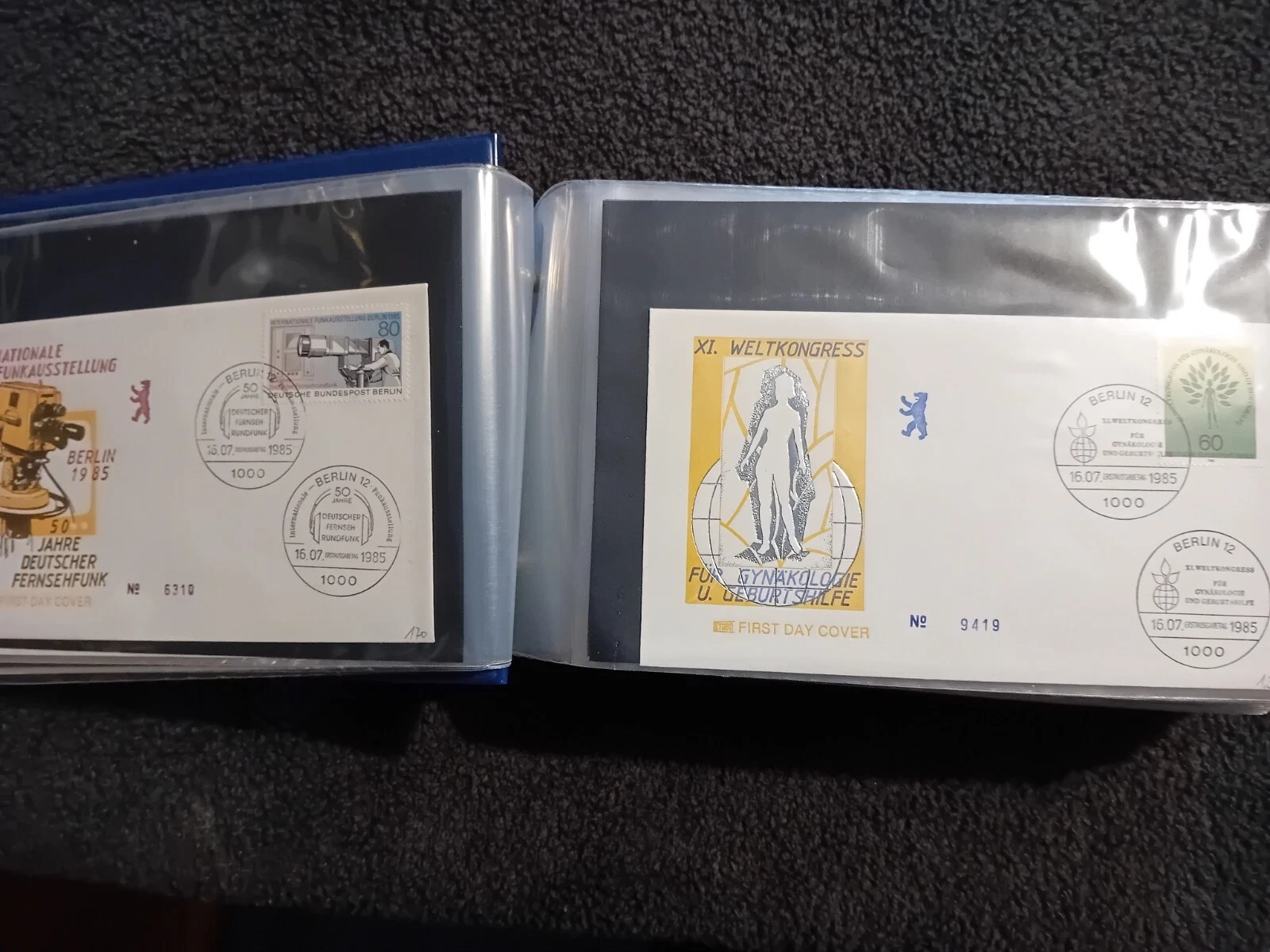 W Germany Berlin FDCs mainly from the 80s 49 pages in full album