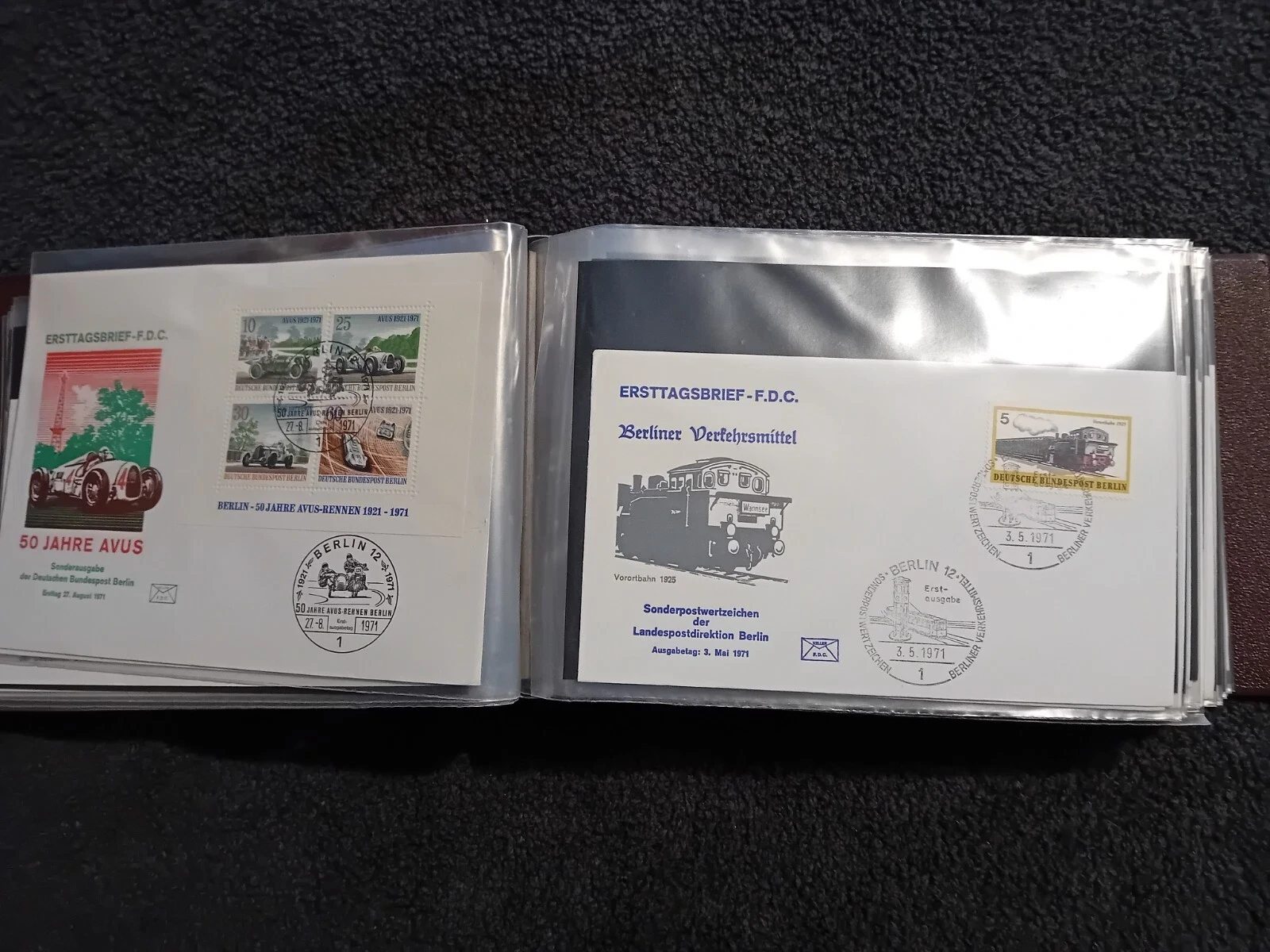 W Germany Berlin FDCs mainly from the 60s & 70s in album