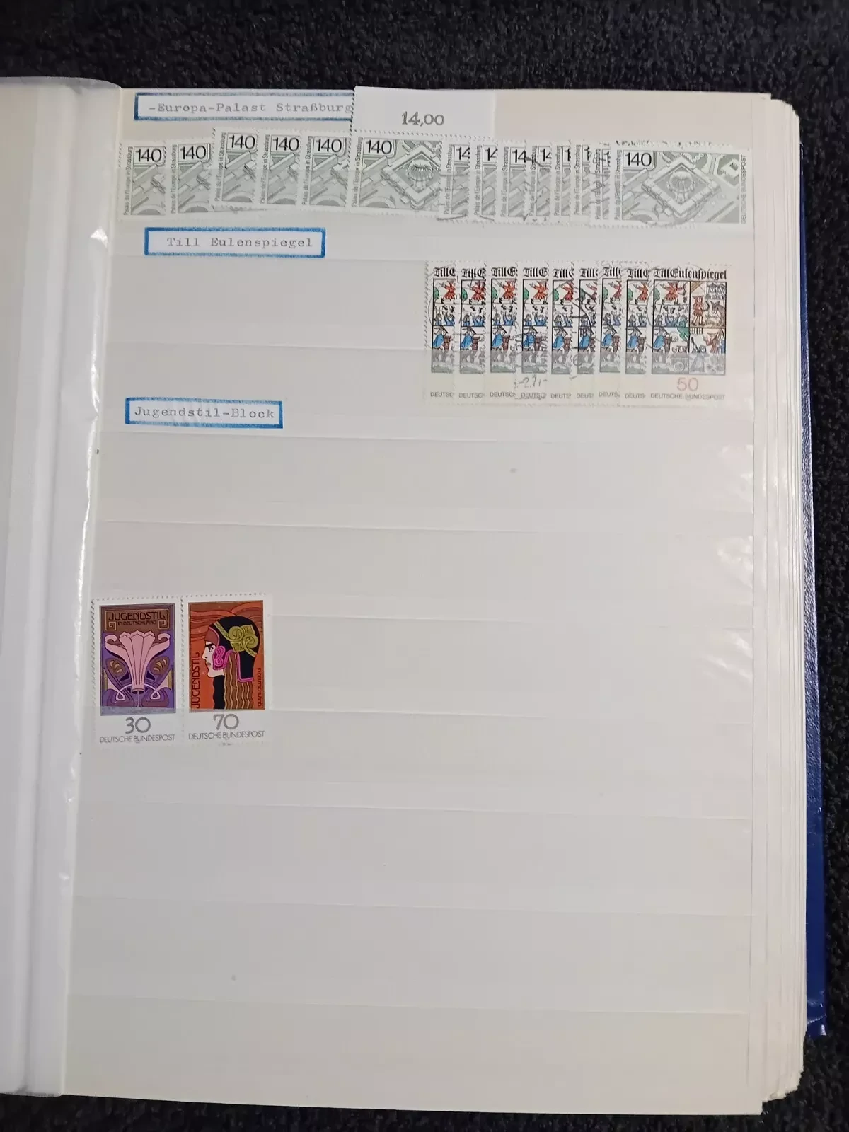 West Germany MNH & USED stamps in 30 page/60 side album Read description please