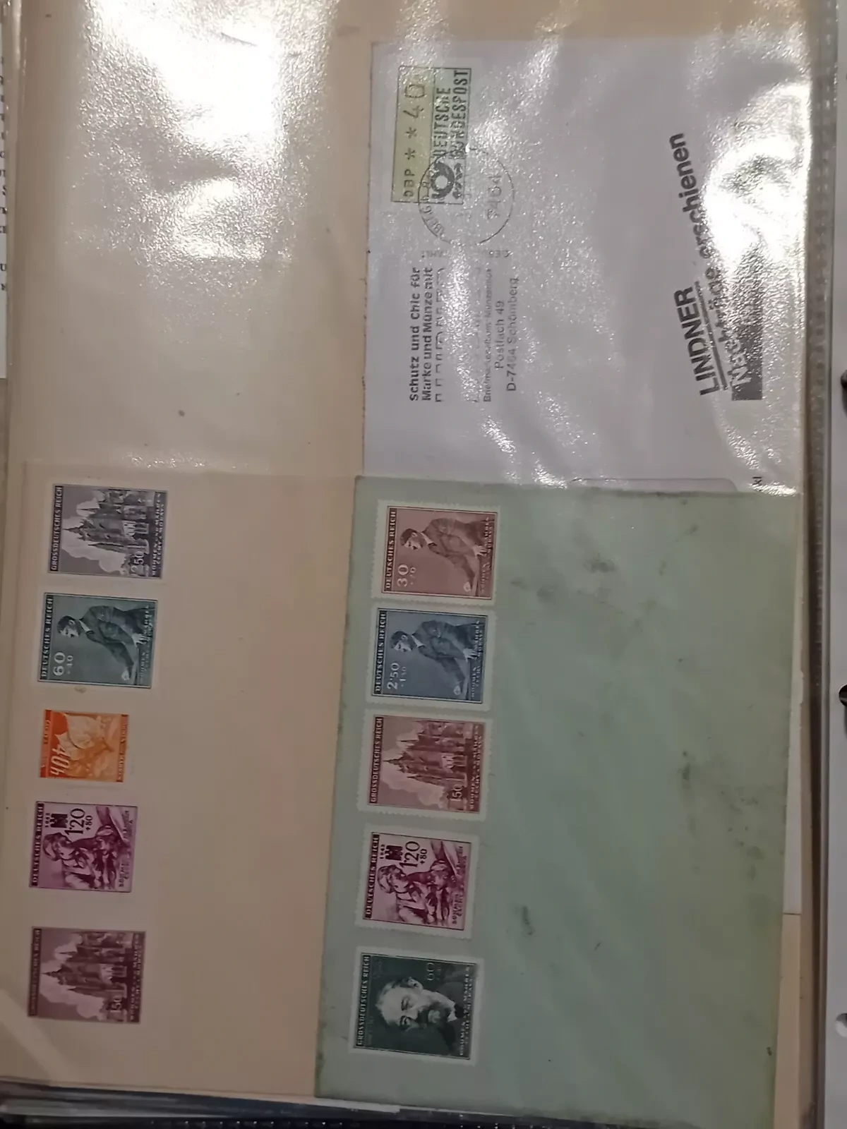 Germany large folder of philatelic material 1930s to modern "read description"