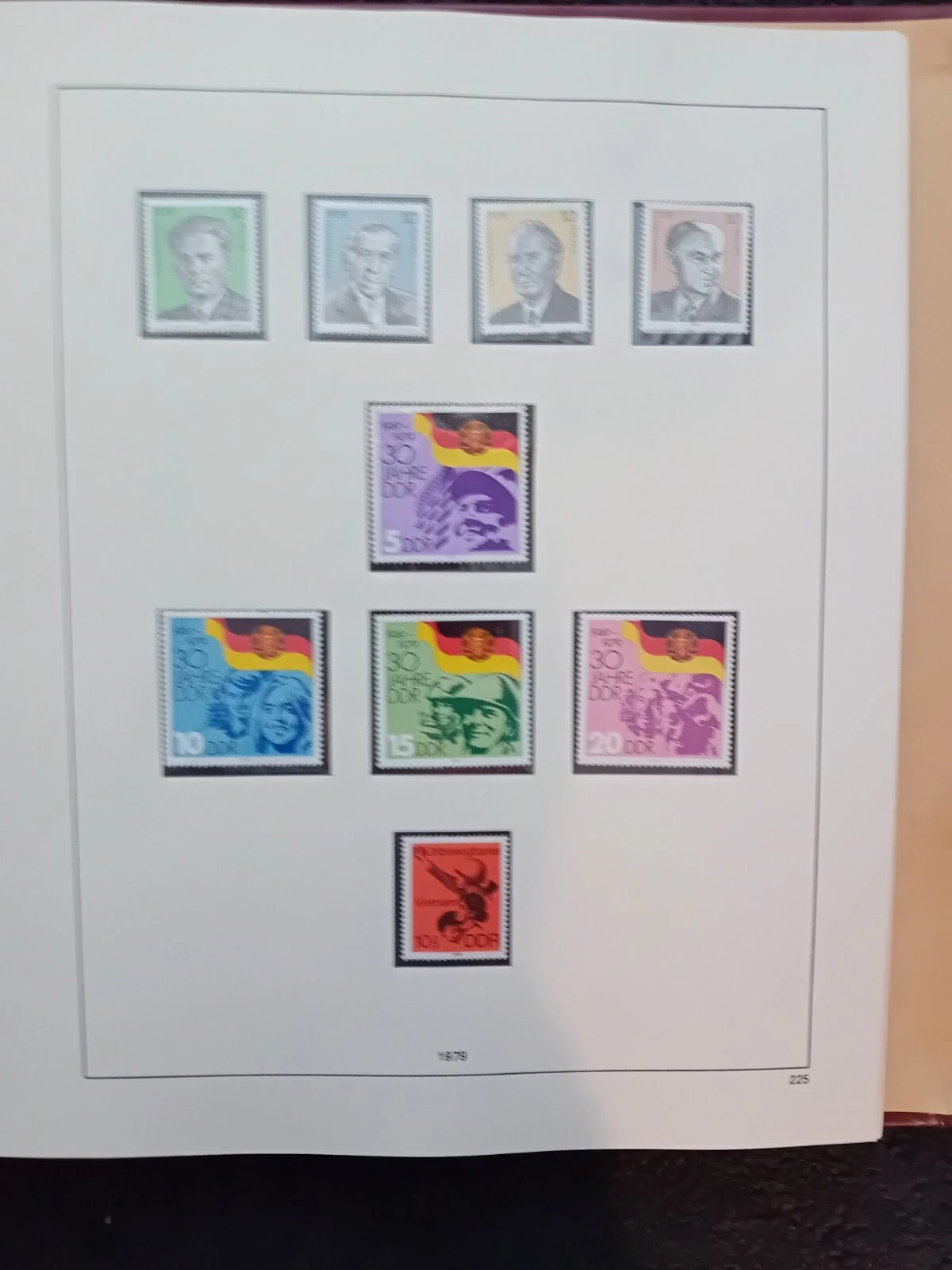 E-Germany DDR 1977-1983 MNH stamps in album appears. 100% complete - NICE !
