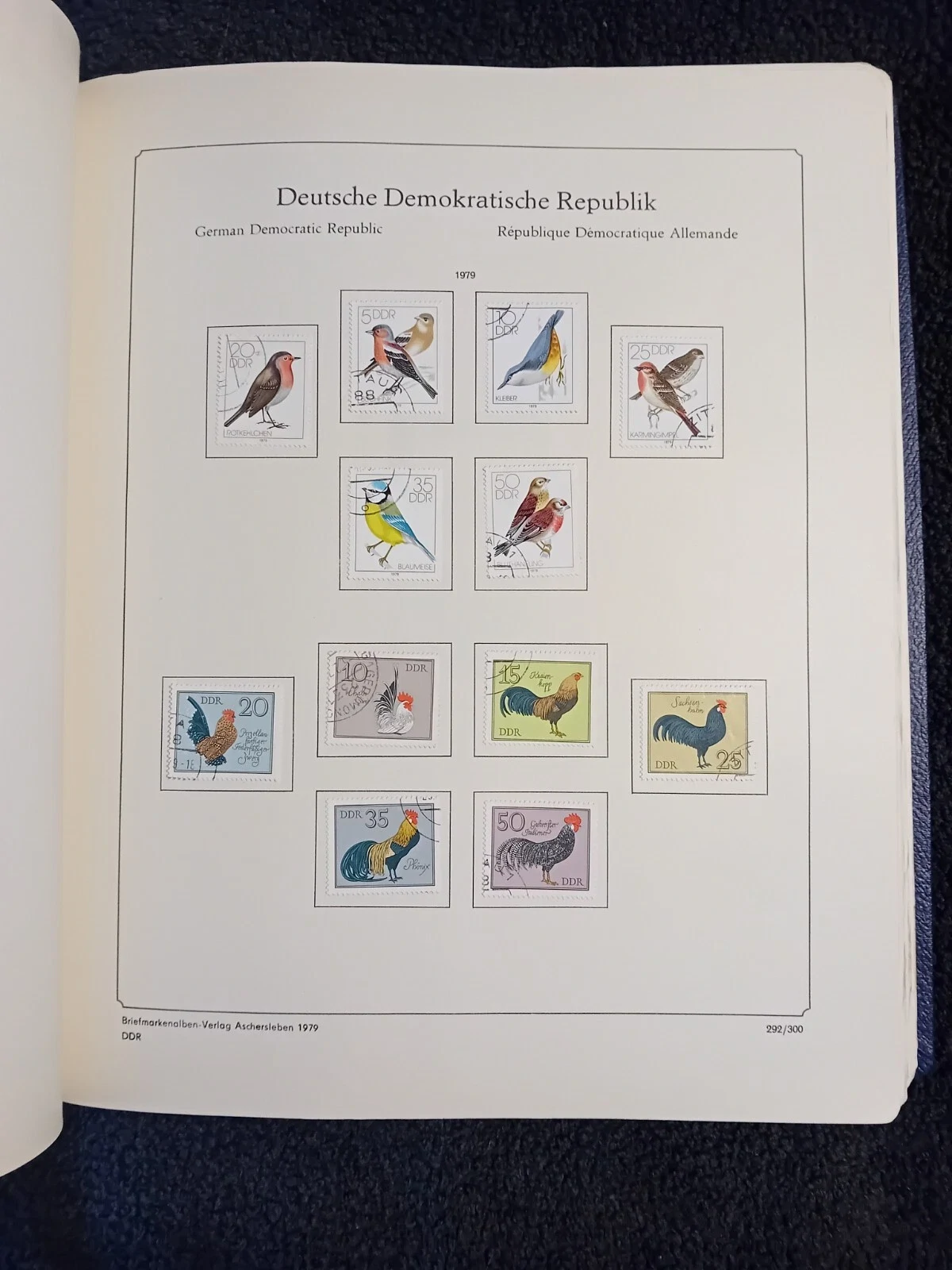 E Germany DDR stamps 1976-1985 Used & CTO in ABRIA album - NICE !