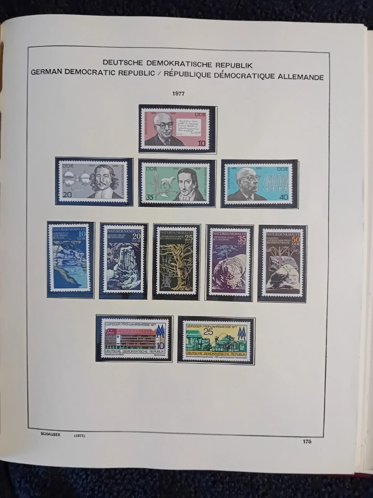E Germany DDR 1974-79 MNH stamps in album 100% complete 99% are MNH an odd CTO