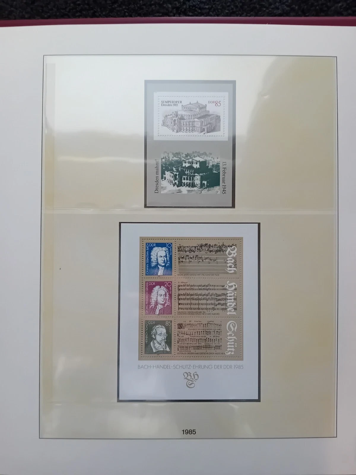 Germany DDR 1982-1986 MNH stamps in album appears 100% complete