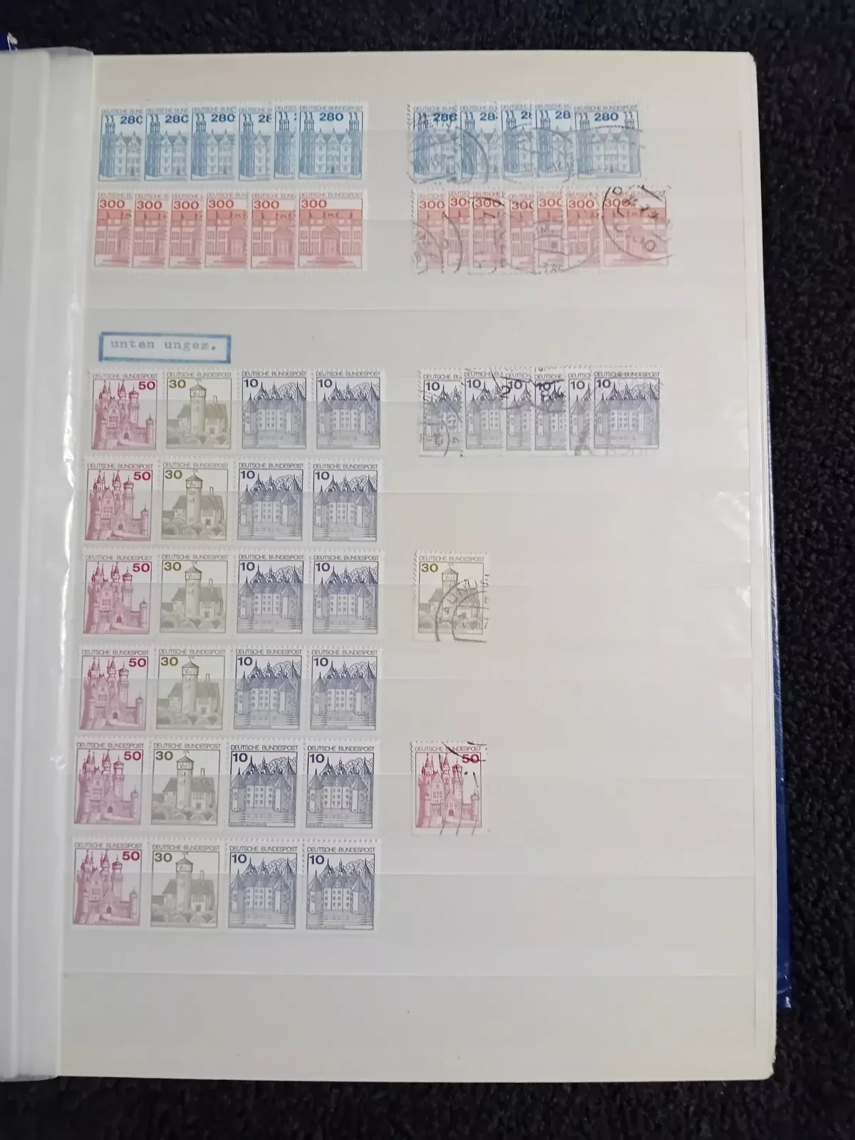West Germany MNH & USED stamps in 30 page/60 side album Read description please
