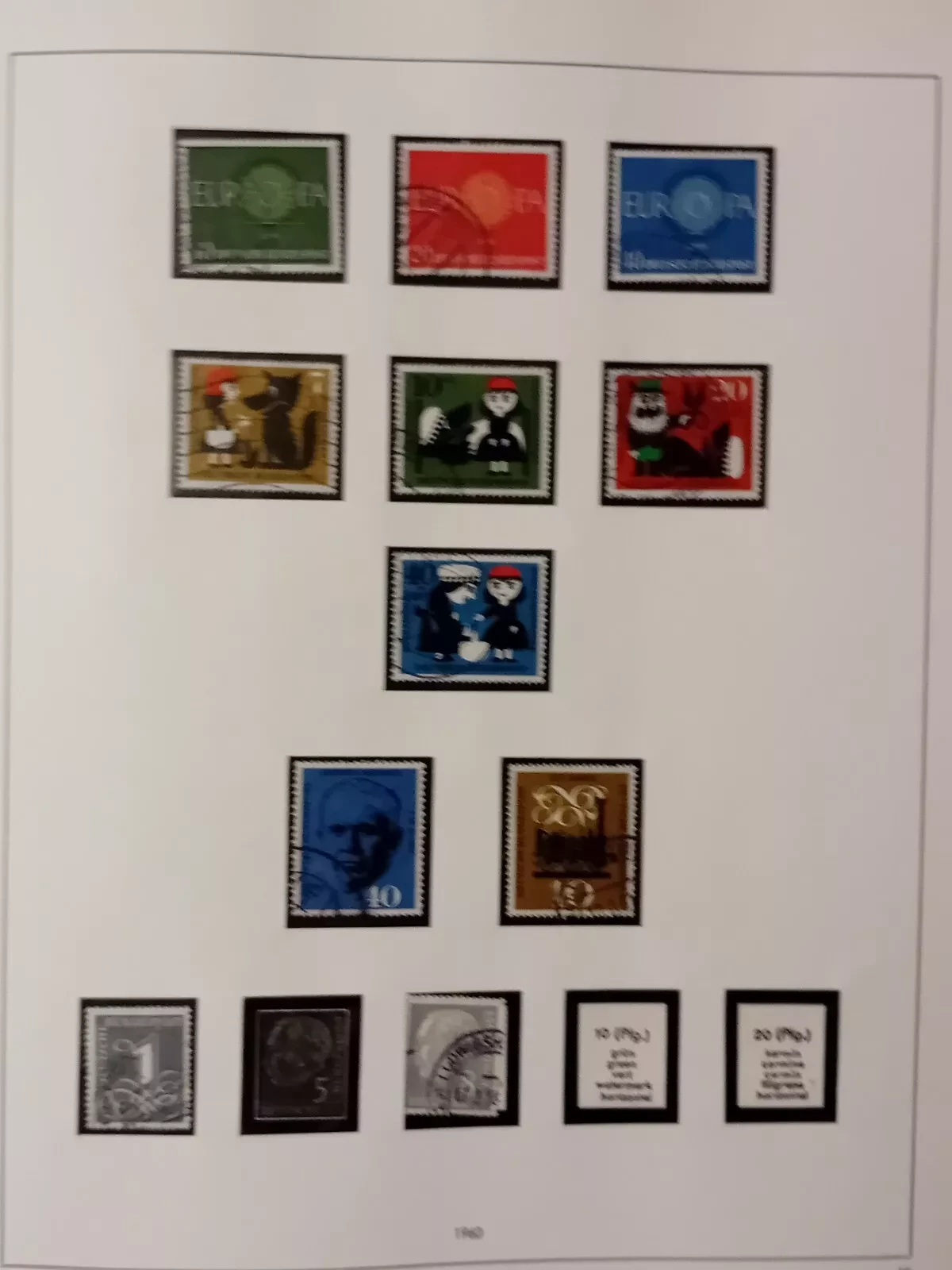 W Germany 1949-62 MNH & used stamps in album appears 65% complete