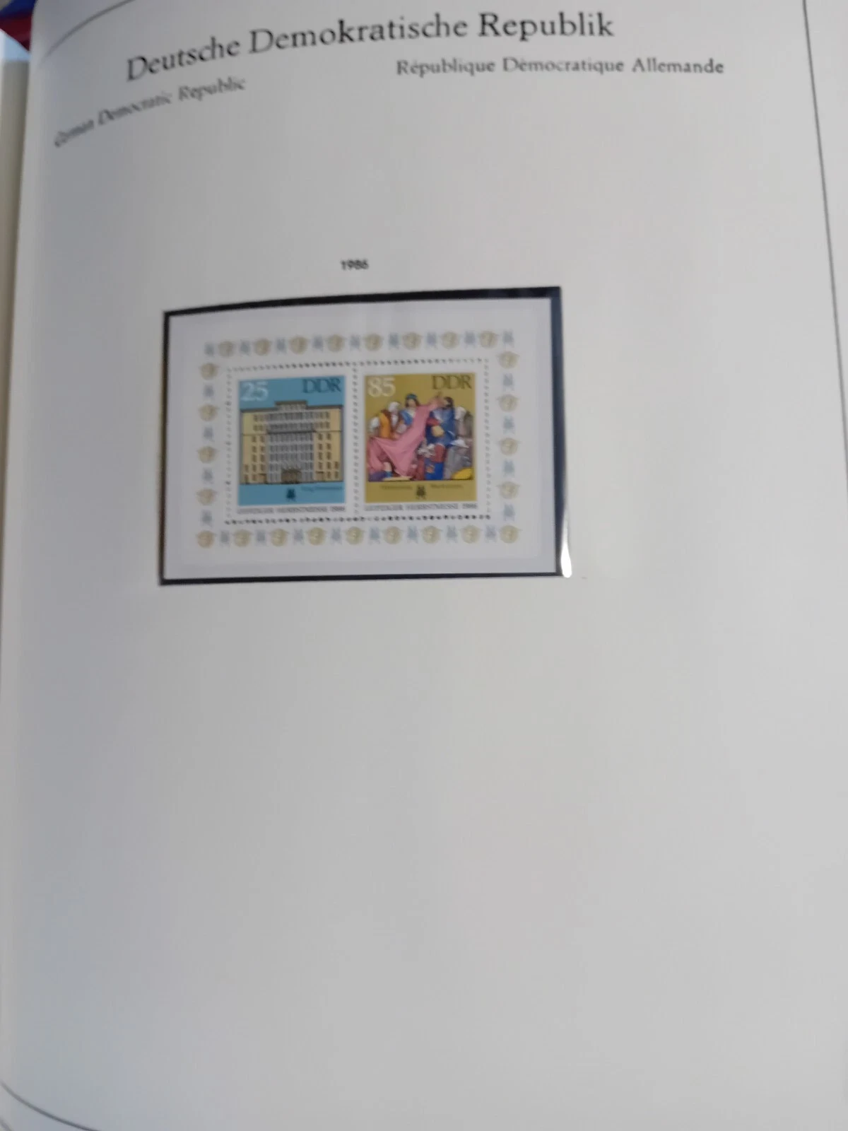 E Germany DDR 1984-1988 MNH Stamps in album appears. 100% complete