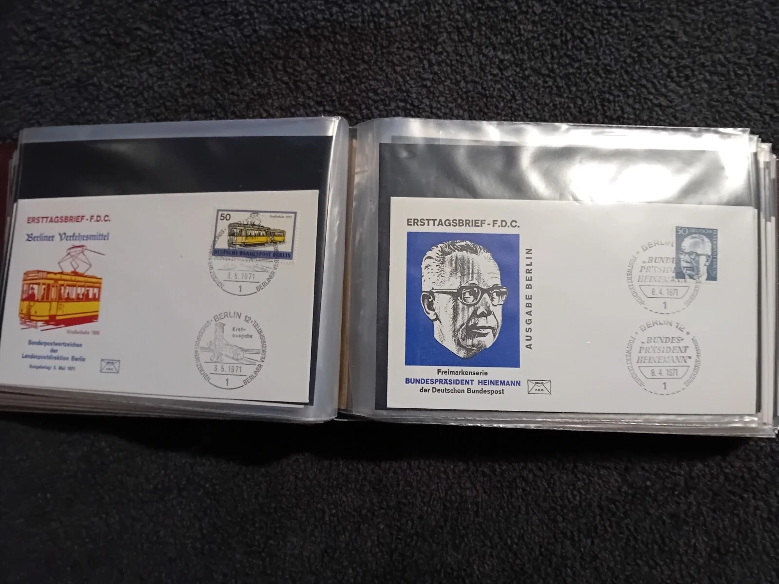 W Germany Berlin FDCs mainly from the 60s & 70s in album
