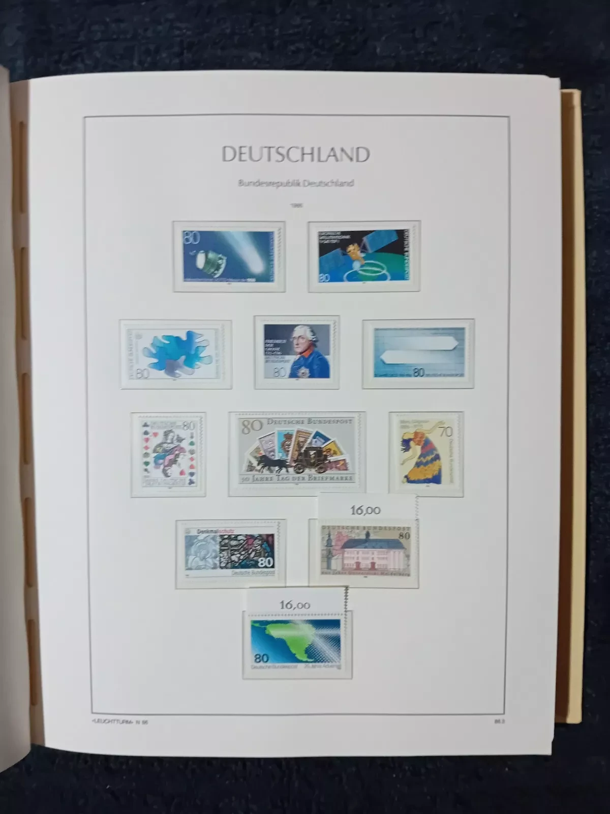 West Germany 1980-1993 Mostly MNH a few CTO 90% complete in album