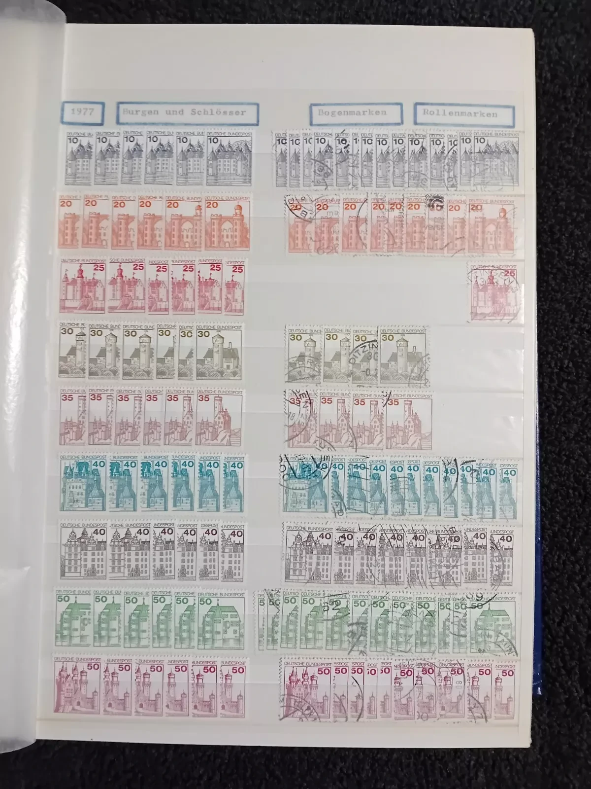 West Germany MNH & USED stamps in 30 page/60 side album Read description please