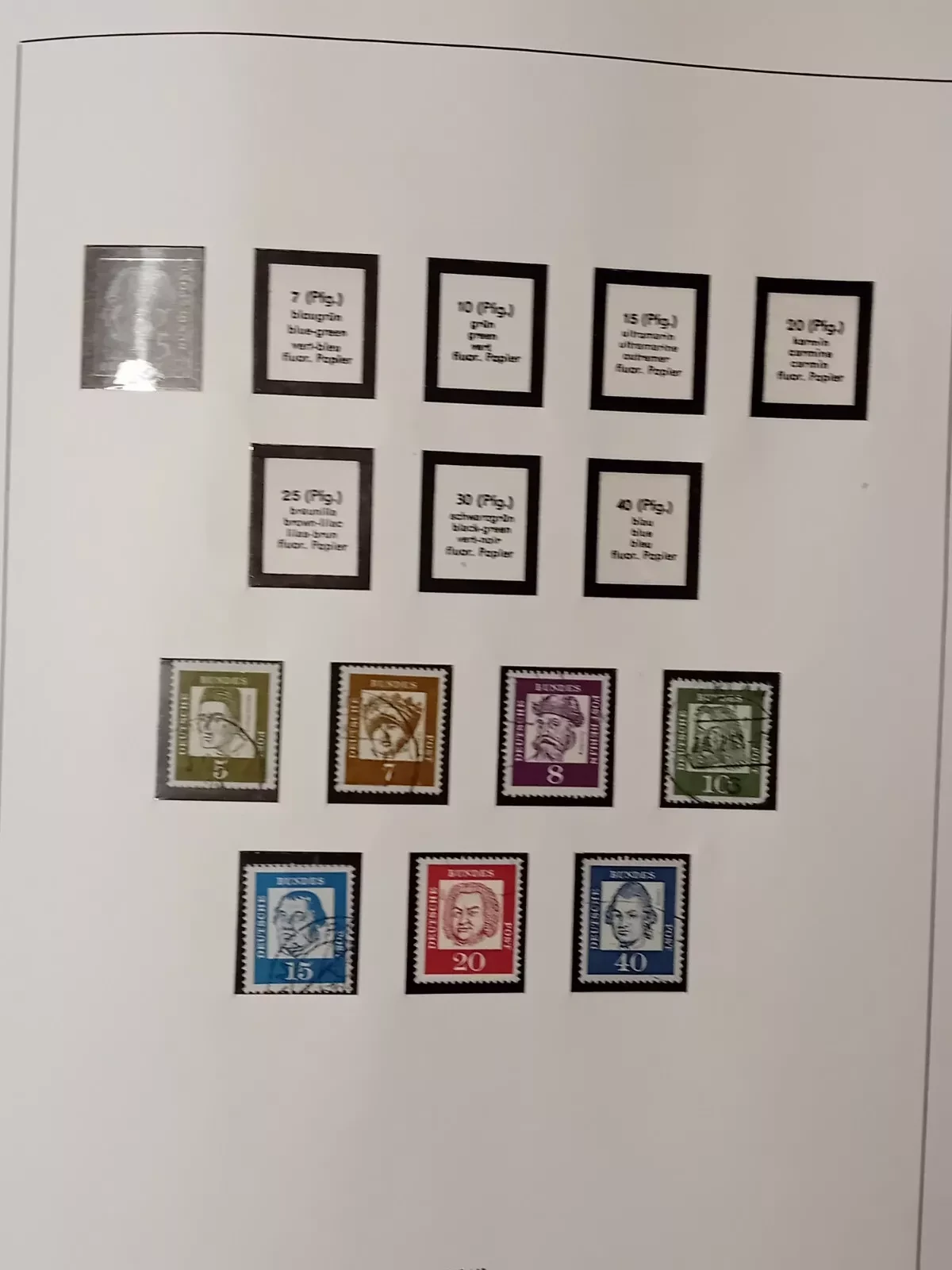 W Germany 1949-62 MNH & used stamps in album appears 65% complete