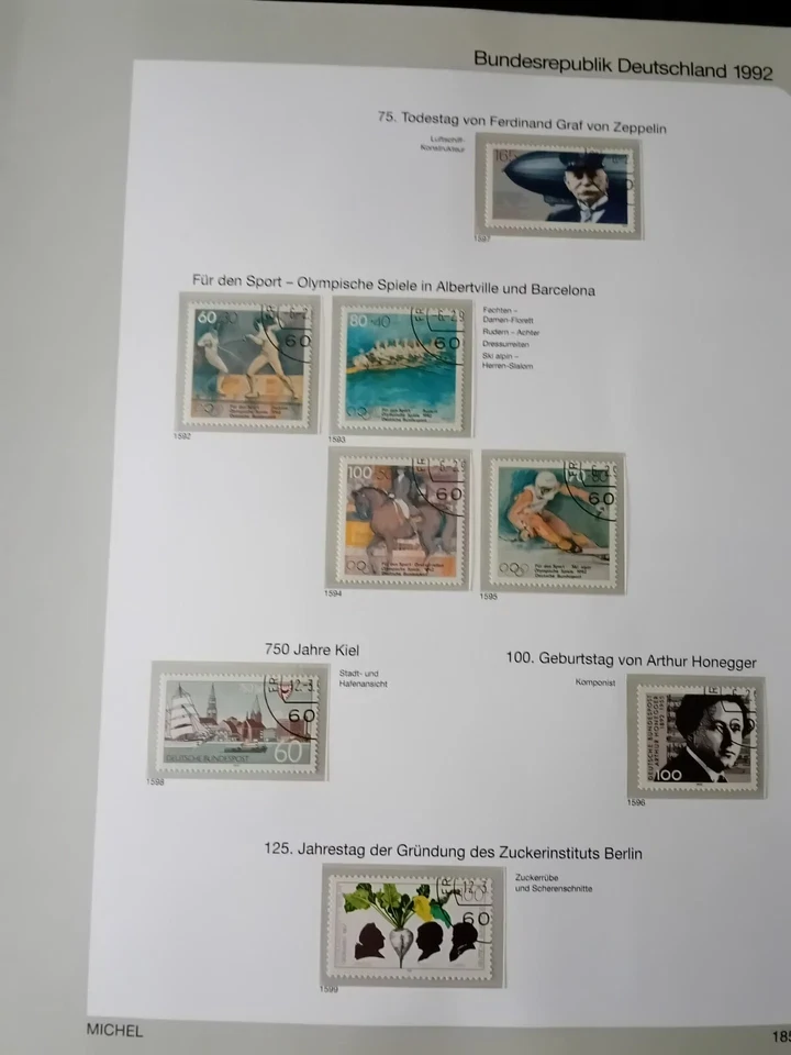 Germany 1992-2001 CTO stamps in lovely album 70% complete