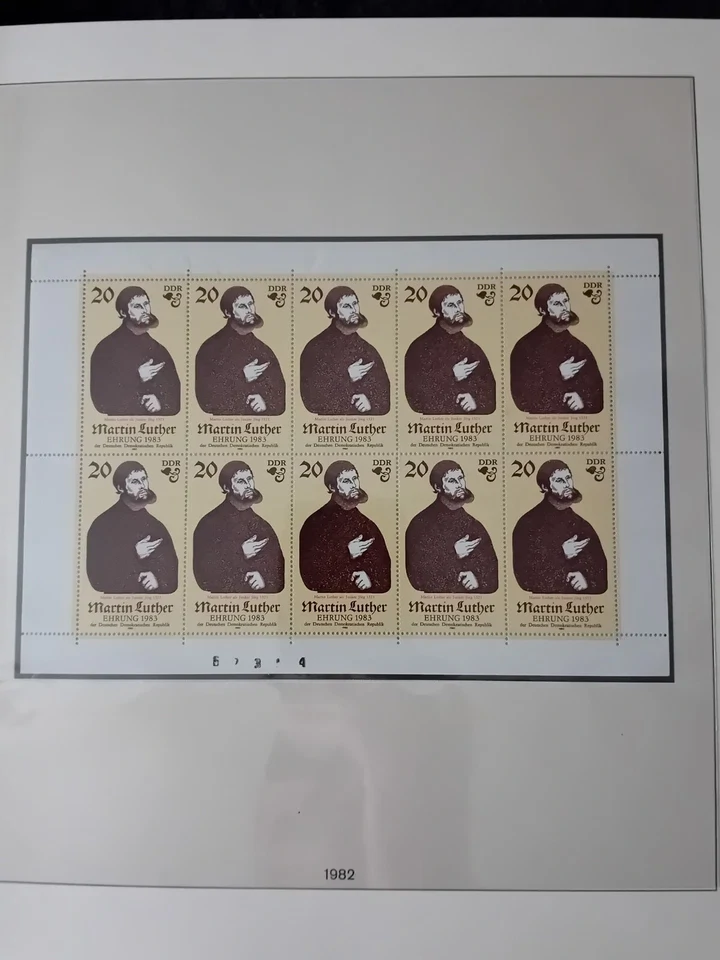 East Germany DDR 1977-1986 MNH sheets 31 pages 99% complete