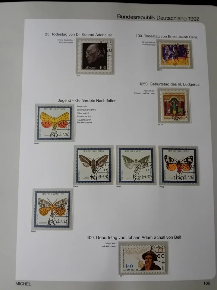 Germany 1992-2001 CTO stamps in lovely album 70% complete