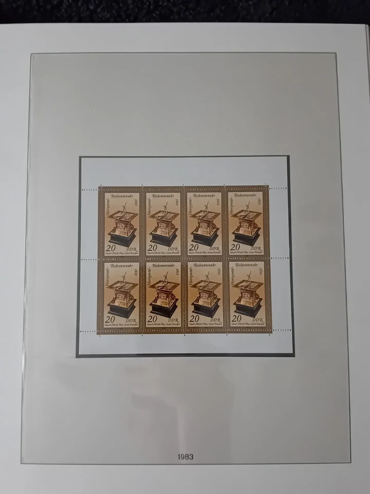 East Germany DDR 1977-1986 MNH sheets 31 pages 99% complete