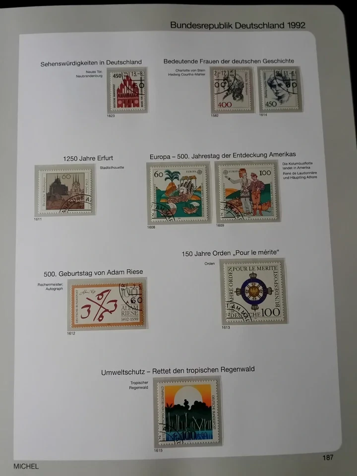 Germany 1992-2001 CTO stamps in lovely album 70% complete