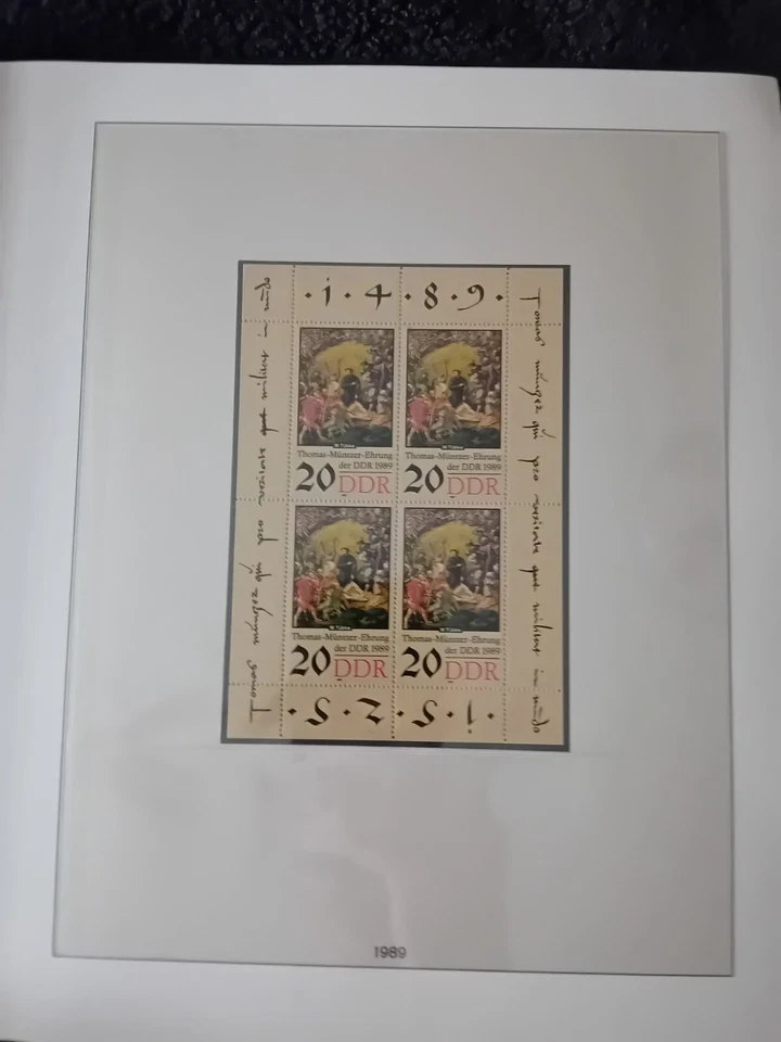 East Germany DDR 1977-1986 MNH sheets 31 pages 99% complete