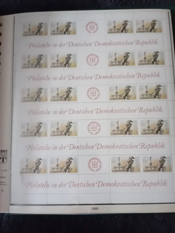 East Germany DDR 1977-1986 MNH sheets 31 pages 99% complete