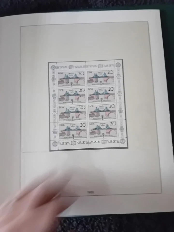 East Germany DDR 1977-1986 MNH sheets 31 pages 99% complete