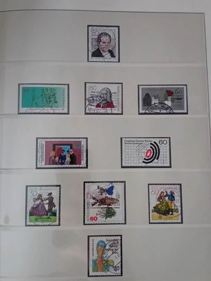 Germany 1972-1982 CTO - used stamps in album approx. 70% complete - NICE !