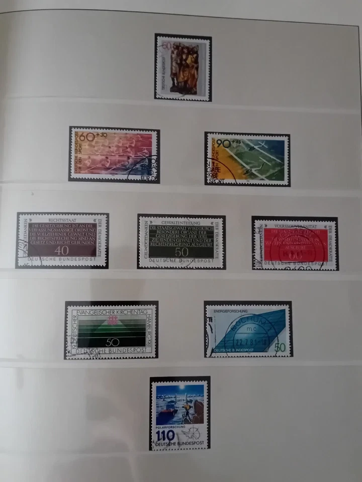 Germany 1972-1982 CTO - used stamps in album approx. 70% complete - NICE !