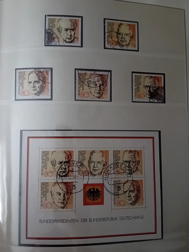 Germany 1972-1982 CTO - used stamps in album approx. 70% complete - NICE !