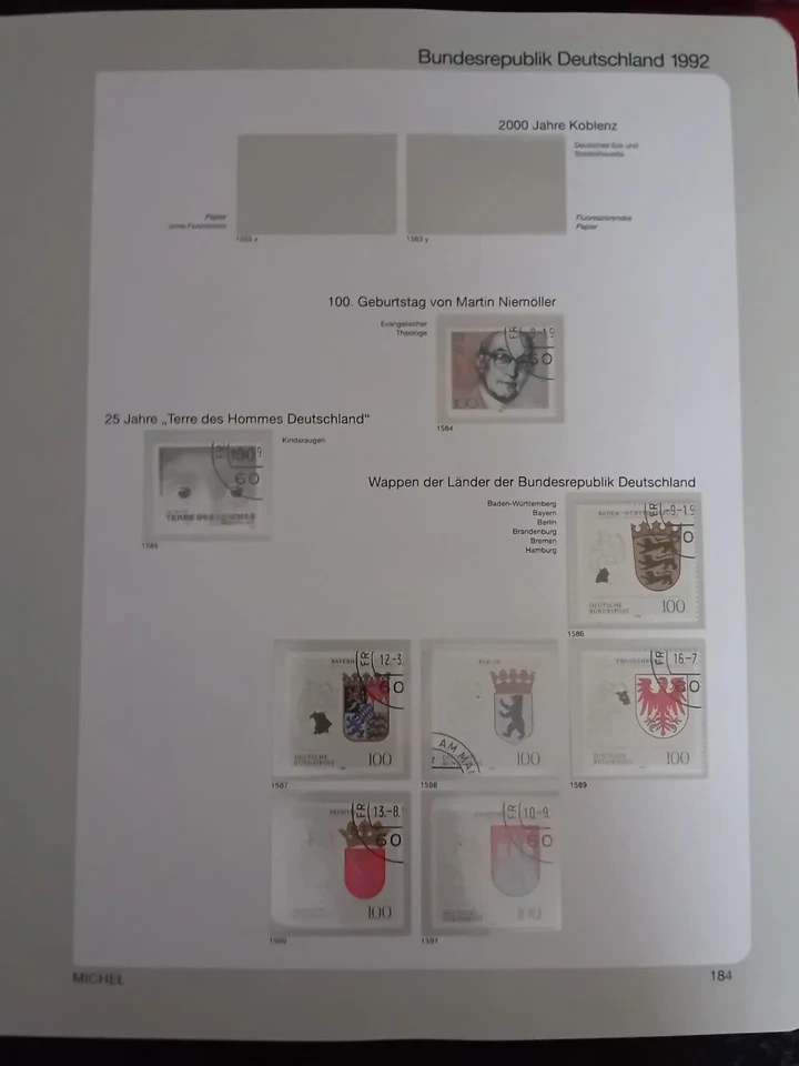 Germany 1992-2001 CTO stamps in lovely album 70% complete