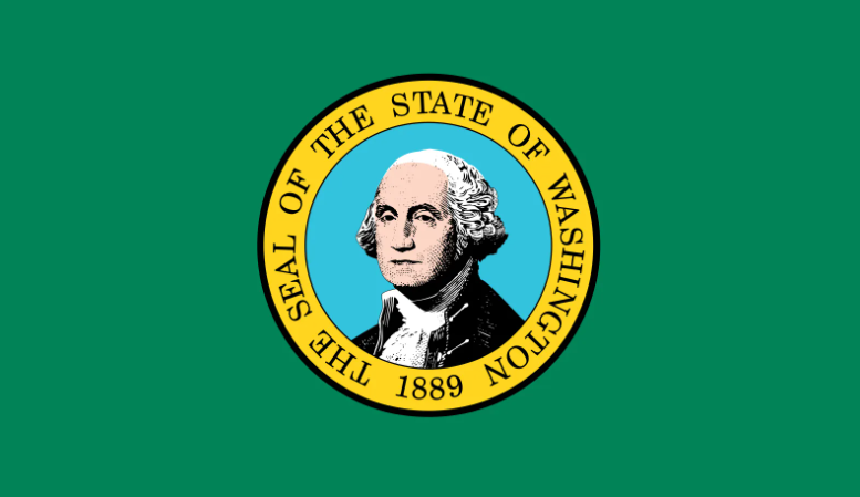 Washington FM Radio Stations State Flag