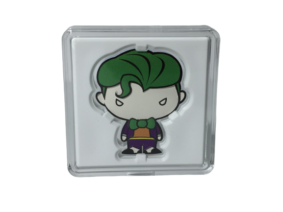 Par de Monedas Chibi Joker y Harley Quinn – Plata Pura