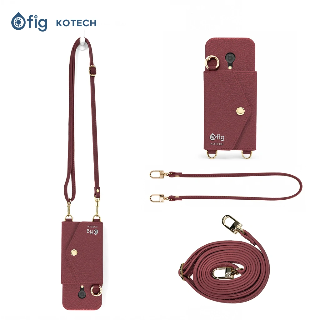 Fig Bar Leather Crossbody Wallet Case (3 Colours)