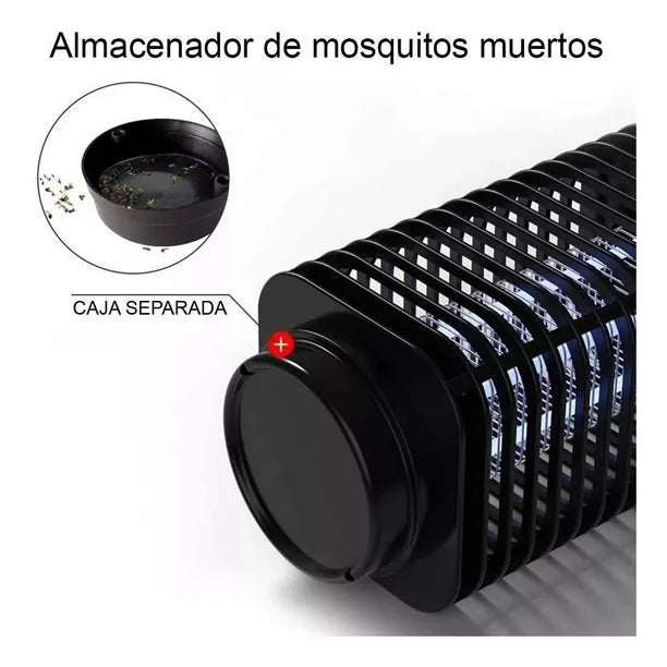 Lámpara Repelente de Mosquitos AMBE - Matamosquitos Eléctrico Recargable con Luz UV Portátil para In