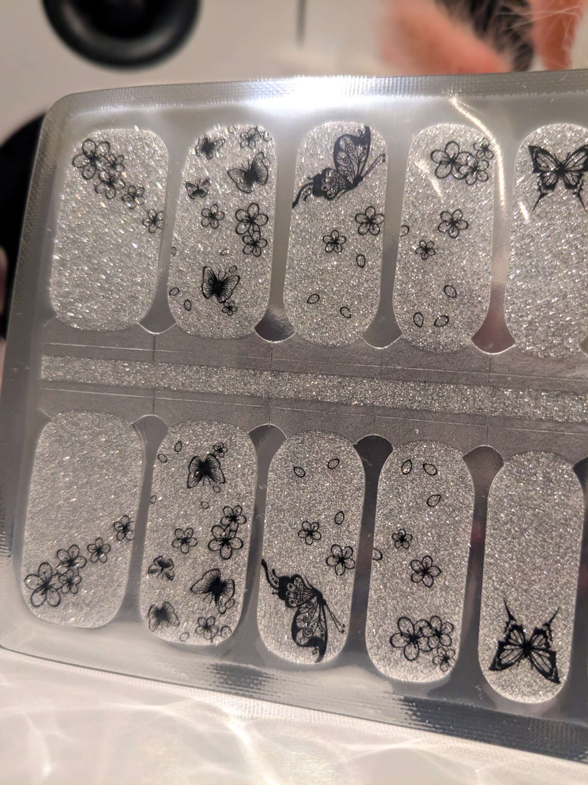 Butterfly in glitter