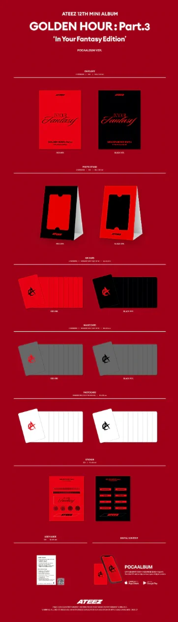ATEEZ- Mini 12th "GOLDEN HOUR : Part.3 ‘In Your Fantasy Edition"