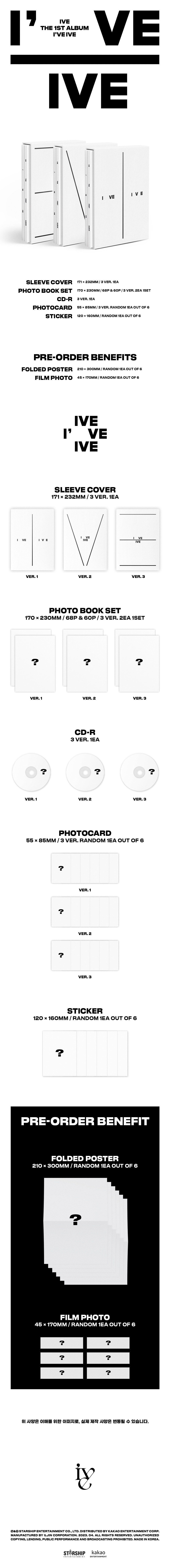 IVE - THE 1st ALBUM I'VE IVE (Photobook Ver.)