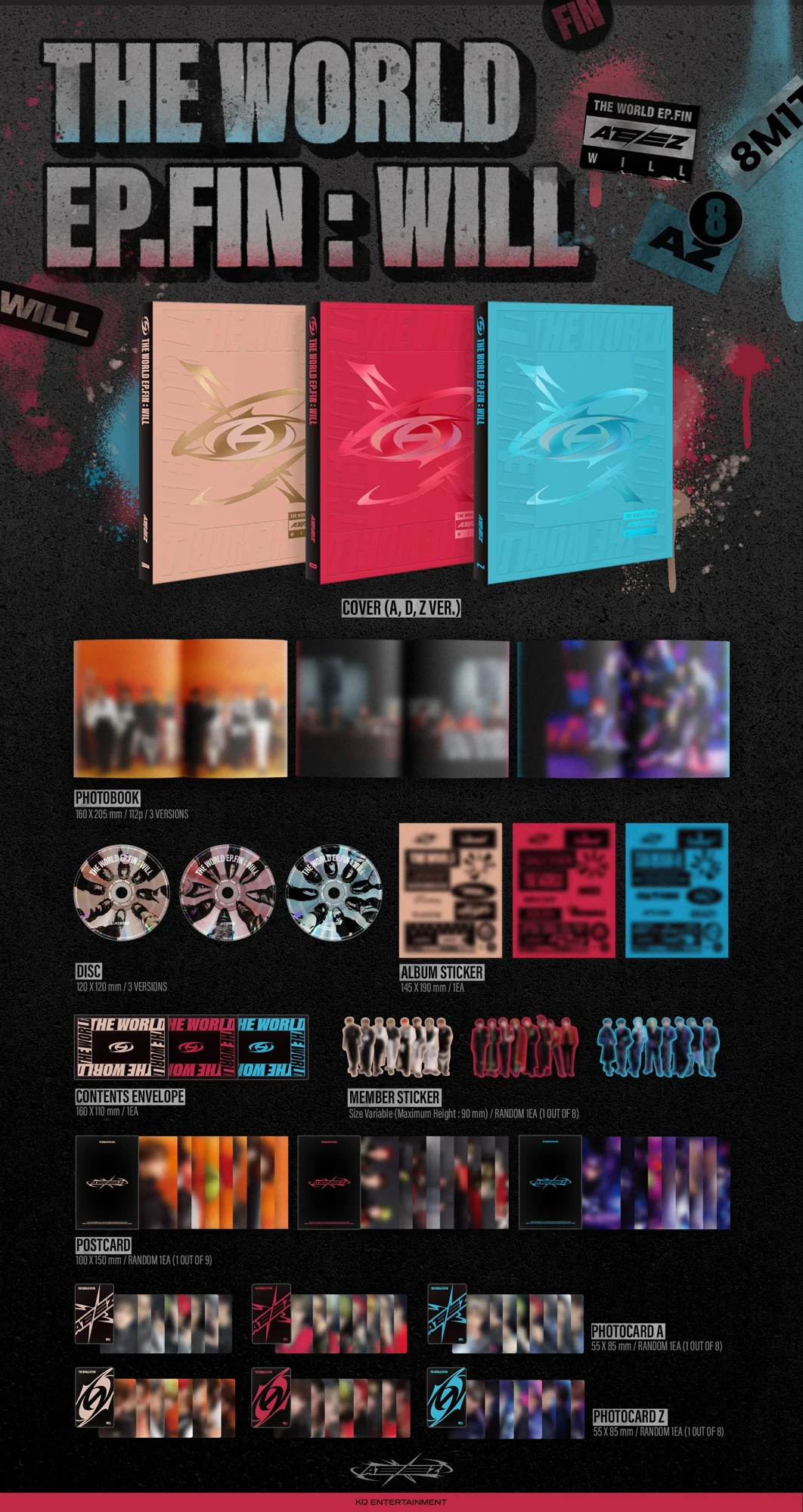 ATEEZ - 2nd Album THE WORLD EP.FIN : WILL (Photobook Ver.)