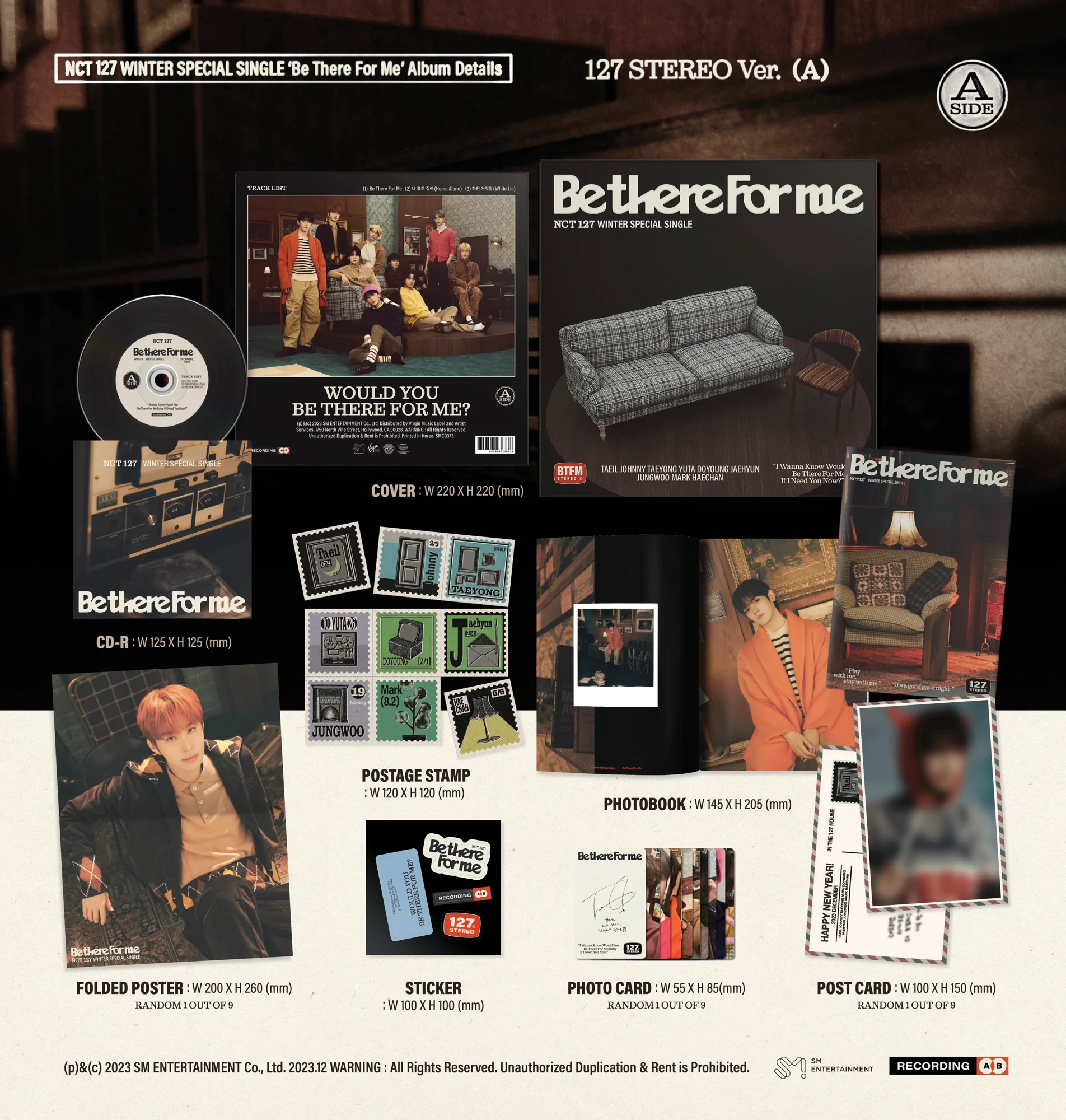 NCT 127 - Winter Special Single Album Be There For Me (127 STEREO Ver.)
