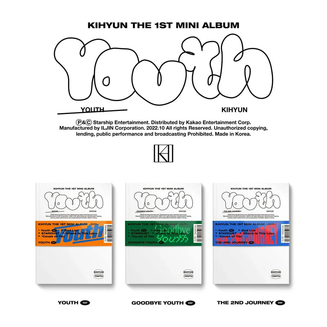 Kihyun (Of Monsta X) - 1st Mini Album "Youth"