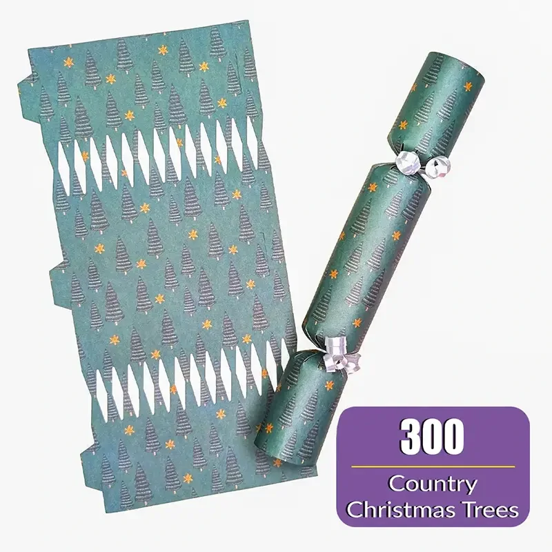 Country Christmas Trees - DIY Cracker Kit - Set of 6