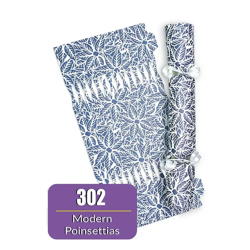 Modern Poinsettias - DIY Cracker Kit - Set of 6