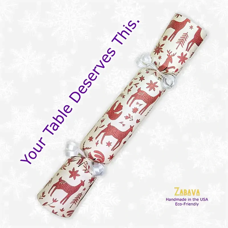 Cranberry Scandanavian - DIY Cracker Kit - Set of 6