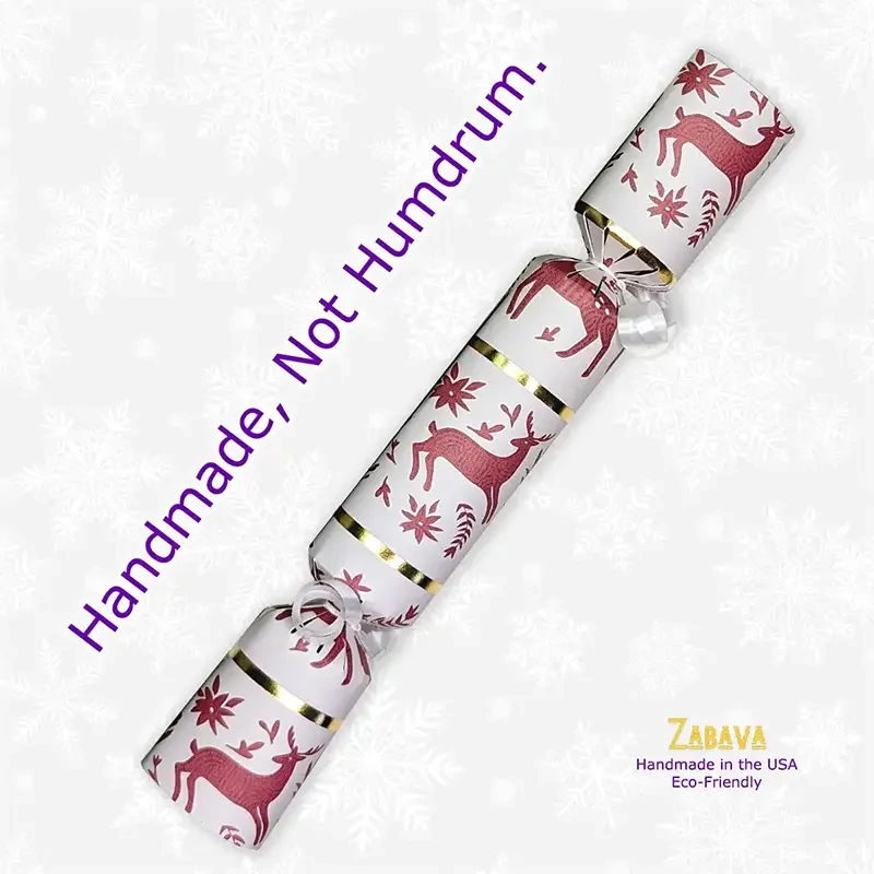 Gold Striped Scandanavian - DIY Cracker Kit - Set of 6