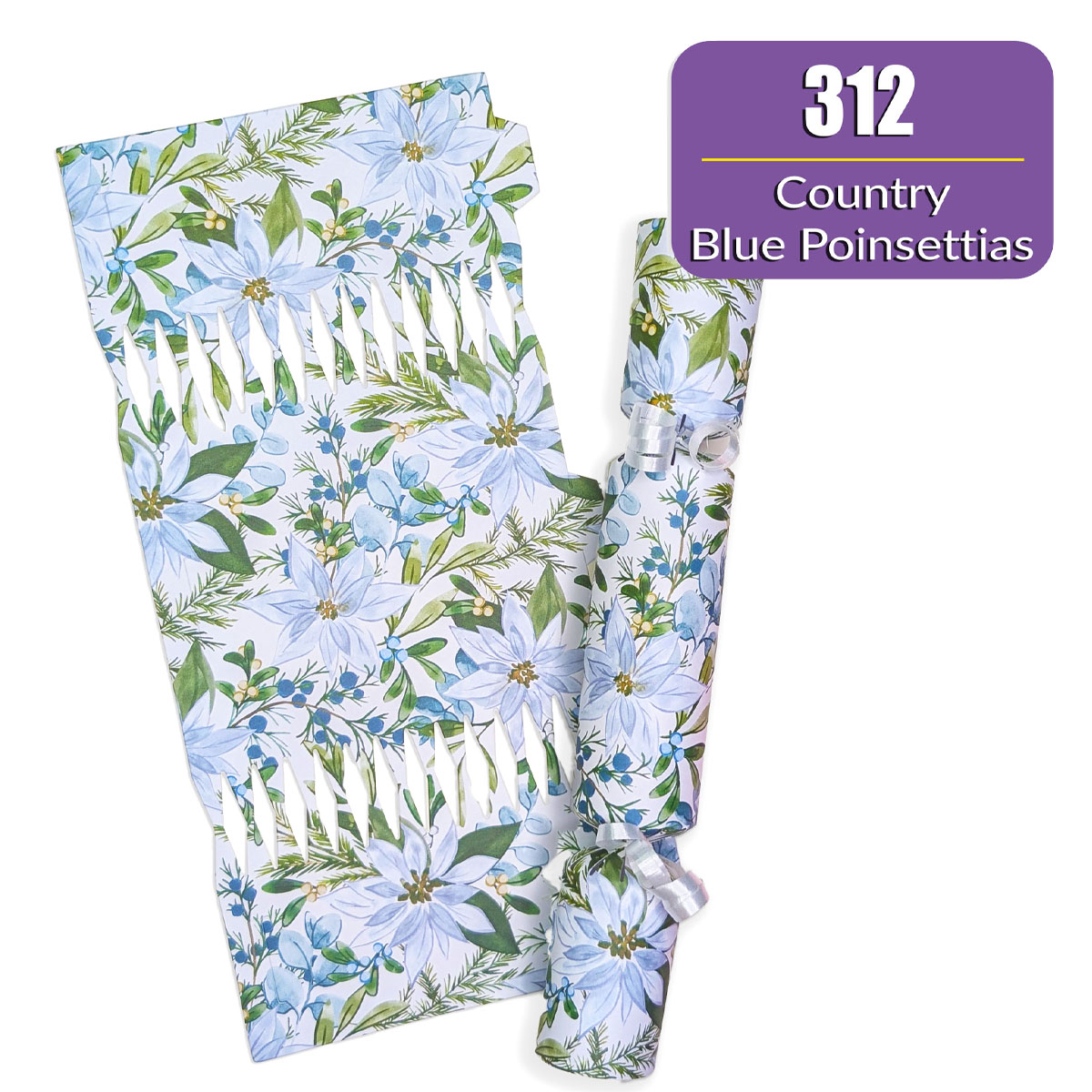 Country Blue Poinsettias